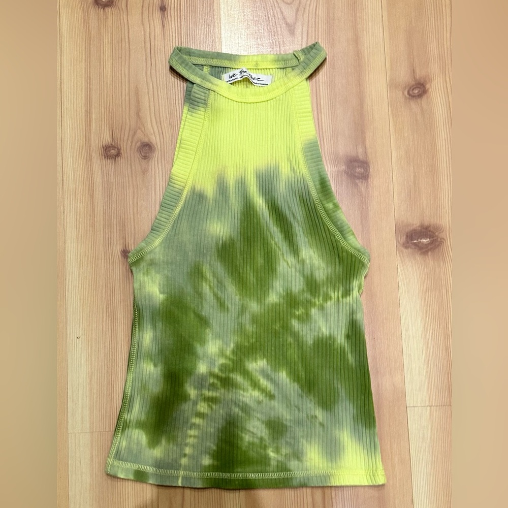 NWOT We The Free tie dye high neck ribbed tank XS